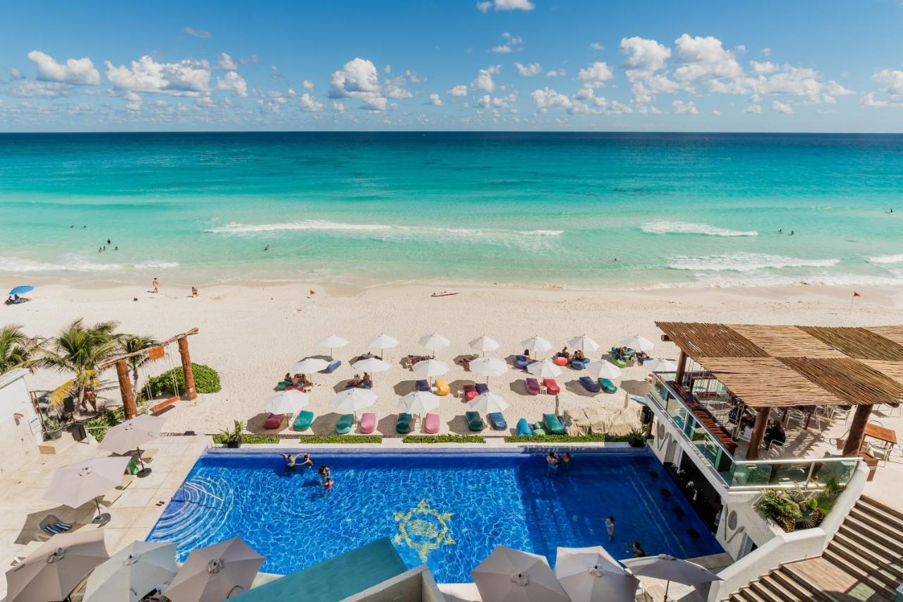 *Turquoise Escape- Beachfront Studio By Casa Paraiso* Канкун Экстерьер фото